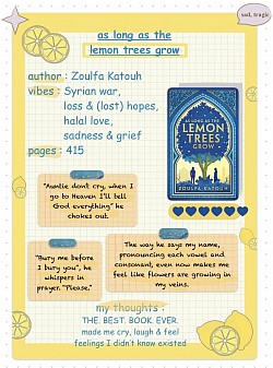 as long as the lemon trees grow